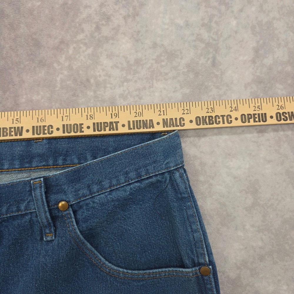 Wrangler 31MWZPW Relaxed Fit Jeans Mens 44x30 Blue Denim Workwear 100% Cotton - Picture 8 of 12